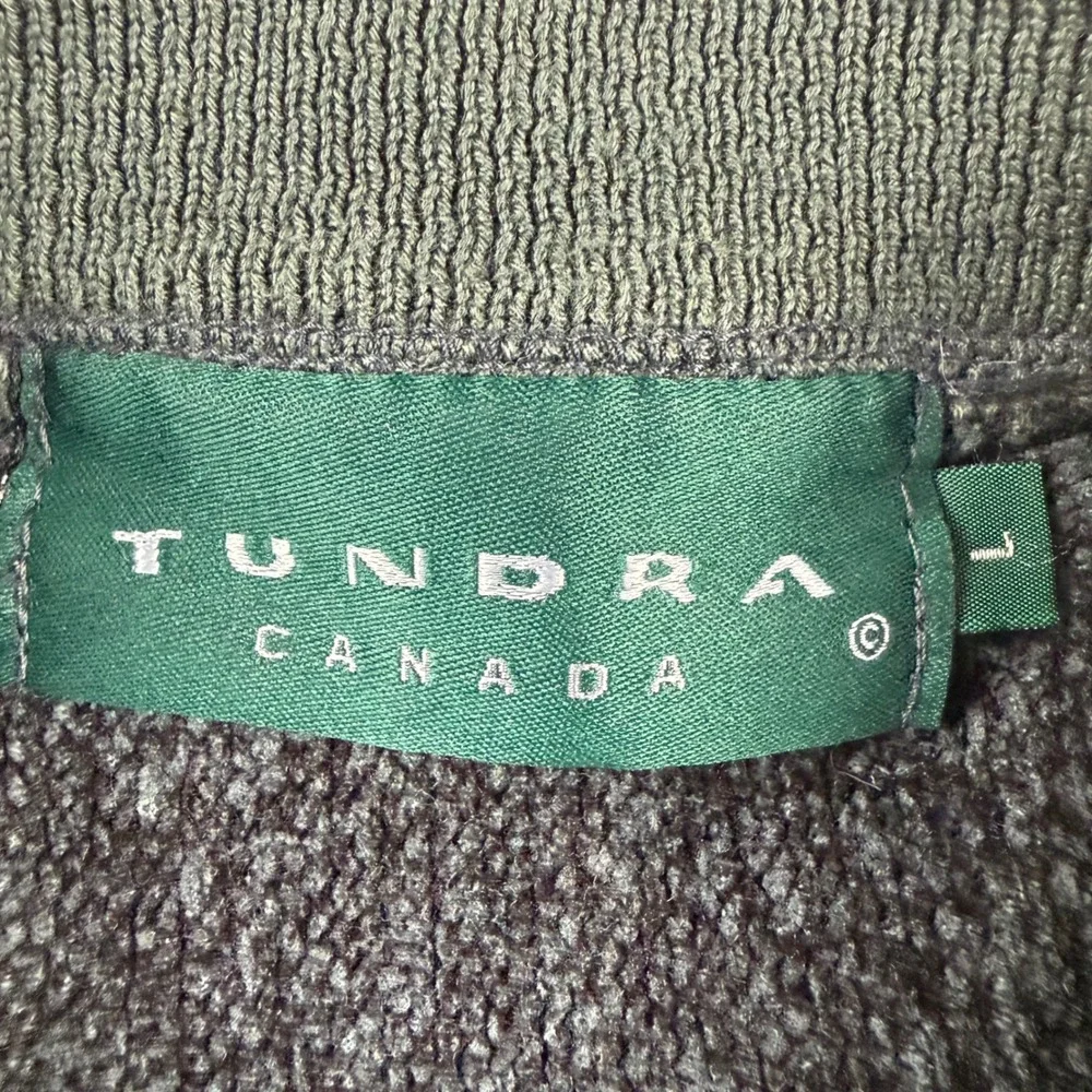 Vintage Tundra Canada Sweater Mens L Grey 3D Knit Geometric Coogi Style Retro